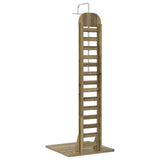 Outdoor Shower 223 cm Impregnated Pine Wood and Stainless Steel 886331