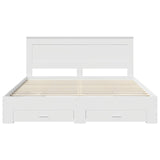 Bed Frame with Drawer with Headboard Manual Engineered Wood 3410284