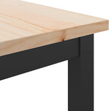 Table Natural 100 x 40 x 101 cm Engineered Wood and Steel 873782