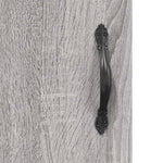 Highboard Grey Sonoma 69.5x34x180 cm Engineered Wood 3189955