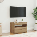 ZNTS TV Cabinet with LED Lights Artisan Oak 60x35x40 cm Engineered Wood 856311