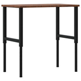Workbench Dark Brown 100x60x cm Solid Wood Oak Rectangular 3309681