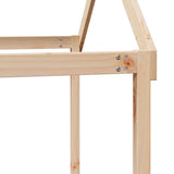 Kids' Bed Roof 217x95.5x159 cm Solid Wood Pine 846958