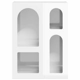 Sideboard High Gloss White 59 x 35 x 80.5 cm Engineered Wood 891318