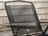 Three-Piece Garden Seat Set, with Glass-Top Table - Black T3398P317768
