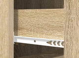 Drawer Cabinet Sonoma Oak 33 x 34.5 x 90 cm Engineered Wood 894157