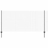 Welded Wire Fence with Post 25 x 1.2 m PVC-Coated Steel 3336604