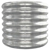 Garden Raised Bed Galvanised Steel 332x40x36 cm Silver 318887