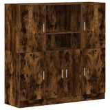 3 Piece Kitchen Cabinet Set Smoked Oak Engineered Wood 3324155