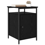 Bedside Cabinet 2 pcs Black Oak 40 x 42 x 60cm Engineered Wood 881811
