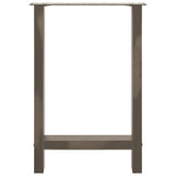 Dining Table Legs Natural Steel 2 pcs 50x cm Steel 4013303