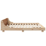 Bed Frame without Mattress 180x200 cm Super King Solid Wood Pine 850719