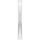 U-shape Gabion Basket with 8 Posts Iron 860x20x200 cm 151295