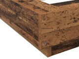 Bed Frame with LED Old Wood 80 x 200 cm Engineered Wood 3429584
