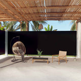 Retractable Side Awning Black 220x1000 cm 318048