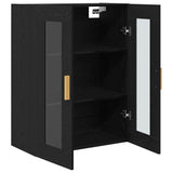 Wall Cabinet Black Oak 69.5 x 34 x 90 cm Engineered Wood 862110