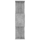 Book Cabinet/Room Divider Concrete Grey 80x24x96 cm Engineered Wood 800085