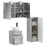 Bathroom Furniture Set 4 pcs Concrete Grey 3407466