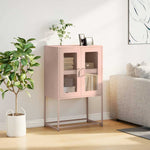 ZNTS Highboard Pink 68x39x107 cm Steel 853375