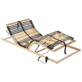 Slatted Bed Base Brown 80 x 190 cm Solid Beech Wood 42015273