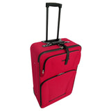 Five Piece Travel Luggage Set Red 90155