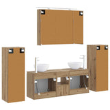 Bathroom Furniture Set 6 pcs Artisan Oak 3407150