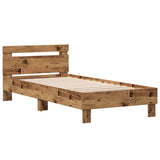 Bed Frame with Headboard Old Wood 80 x 200 cm Engineered Wood 8009017