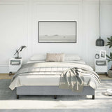 Bed Frame without Mattress Light Grey California King Fabric 347113