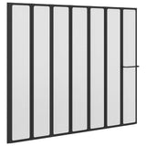 Shower Bath Screen Wall 140 x 168 cm 7 Panels Foldable with Towel Rack 140786