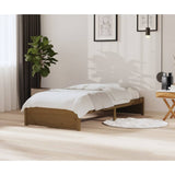 Bed Frame without Mattress Honey Brown Solid Wood 90x200 cm 814937