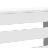 Radiator Cover White 149x20x82 cm Engineered Wood 852699