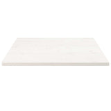Table Top White 80x80x2.5 cm Solid Wood Pine Square 824391