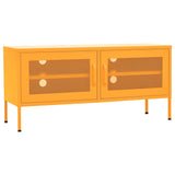 TV Cabinet Mustard Yellow 105x35x50 cm Steel 336236