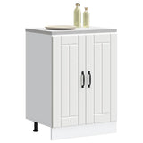 Sink Base Cabinet Lucca White Engineered Wood 853677