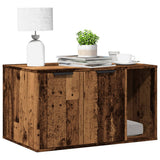 Cat Litter Box Enclosure Old Wood 80x50x45 cm Engineered Wood 857740