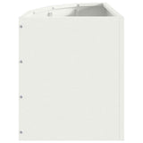 Corner Planter White 30 x 30 x 35 cm Steel 883655