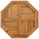 Table Top 70x70x2.5 cm Octagonal Solid Wood Teak 366665