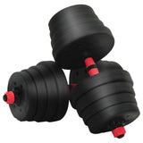 2-in-1 Dumbbell Set Black and Red 121 x 19.5 x 19.5 cm 42023465