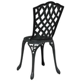 Garden Chair 2 pcs Black 55 x 56.5 x 91cm Aluminium 42002395