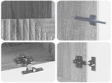 3 Piece LED TV Cabinet Grey Sonoma Engineered Wood 3416685