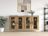 Wall Mounted Cabinets 2 pcs Artisan oak 69.5 x 34 x 90 cm 3394537