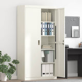 Storage Cabinet White 90 x 40 x 180 cm Steel 3406171