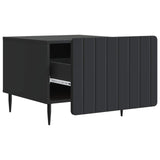 Coffee Table with Drawer Black 49 x 50 x 42 cm Engineered Wood 894506
