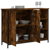 Sideboard Smoked Oak 100x33x75 cm Engineered Wood 835551