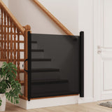 Retractable Pet Gate Black 102.5x125 cm 4004132