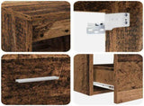 Bathroom Cabinet Set 3 pcs Old Wood 49.5 x 41 x 63 cm 3405833