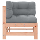 Corner Sofas with Cushions 2 pcs Solid Wood Douglas 825686