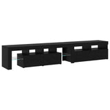 TV Cabinet 2 pcs Black Oak 230 x 36.5 x 40 cm Engineered Wood 3332526