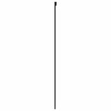 Sliding Door Black 90x205 cm Tempered Glass and Aluminium 155214