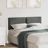 Upholstered Headboard White and Light Grey 135 cm 880022
